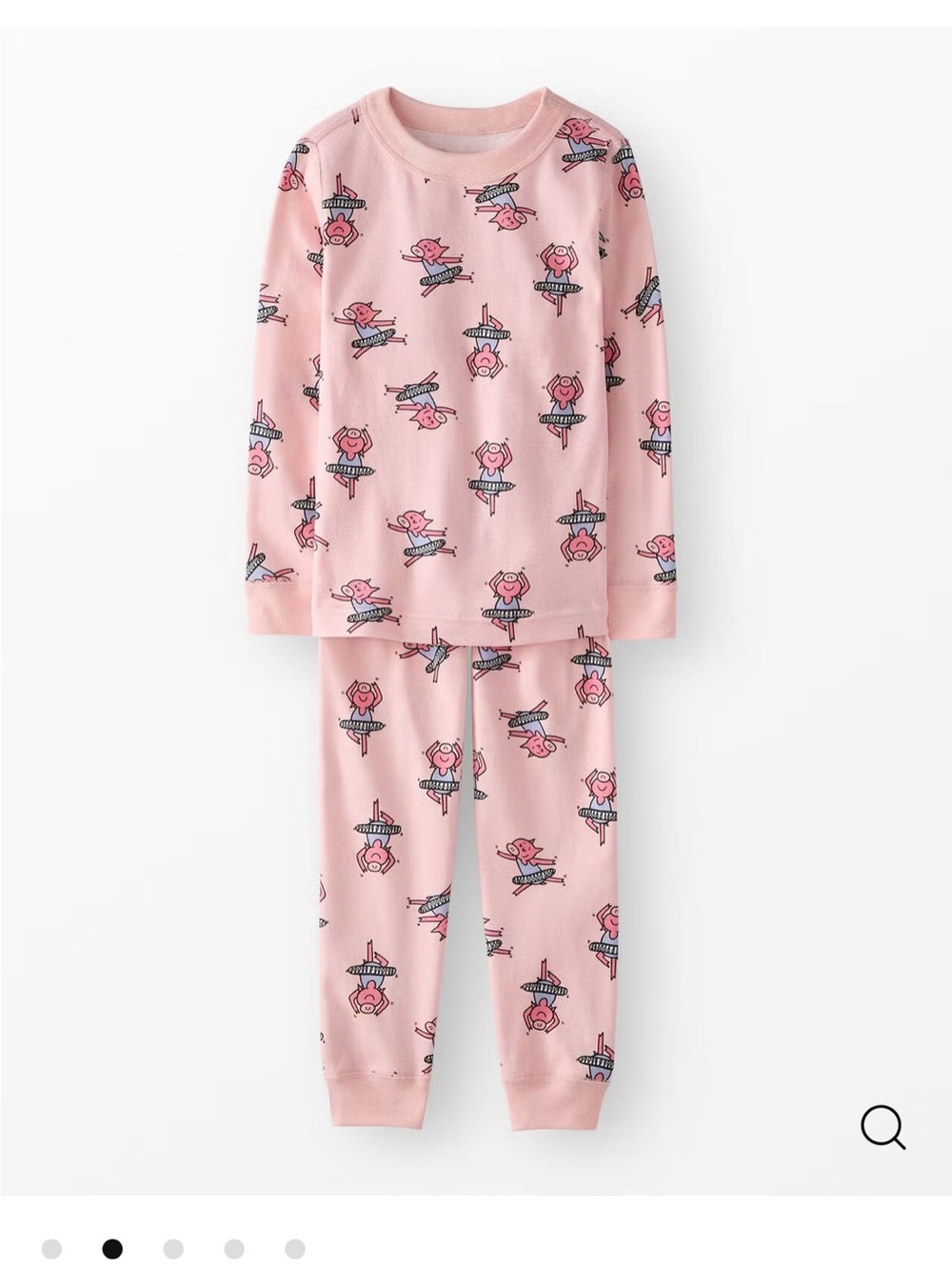 Girl's Hanna Andersson Elephant and Piggie Hannajams pajama set size 6-7 (120cm)